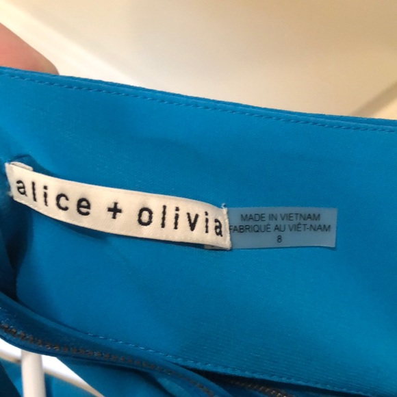 Alice + Olivia teal blue mini dress - Picture 4 of 6
